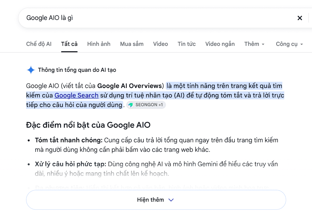 Google AIO